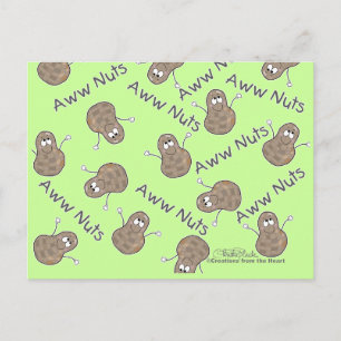 Aww Nuts Collage Postcard