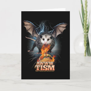 Awww Tism Funny Opossum T Spit Fire Opossum Meme A Card