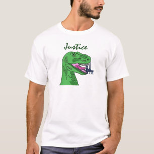 AX- T-Rex eating oil rig shirt- Justice T-Shirt