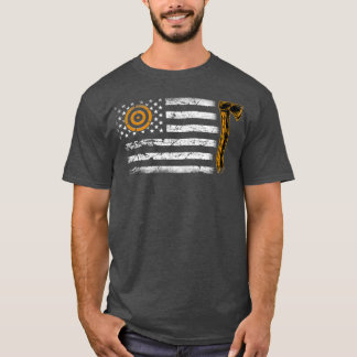 Ax Thrower Gifts American Flag Hatchet Funny Ax  T-Shirt
