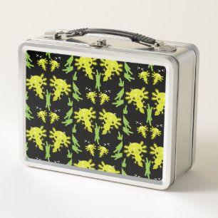 Axaotl Salamander Kids Gift Metal Lunch Box