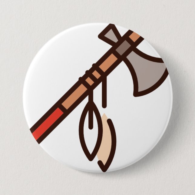 axe 7.5 cm round badge (Front)