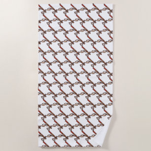 axe beach towel