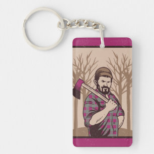 Axe man key ring