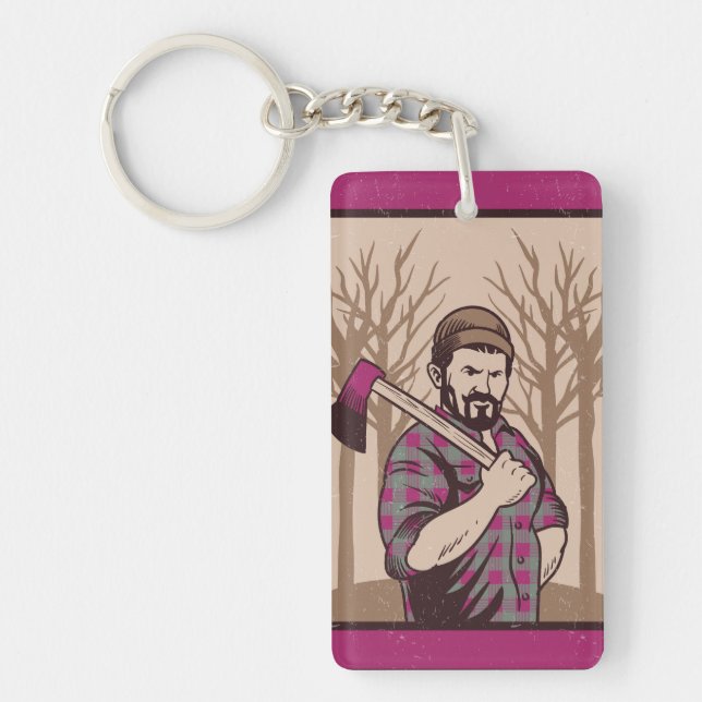 Axe man key ring (Front)