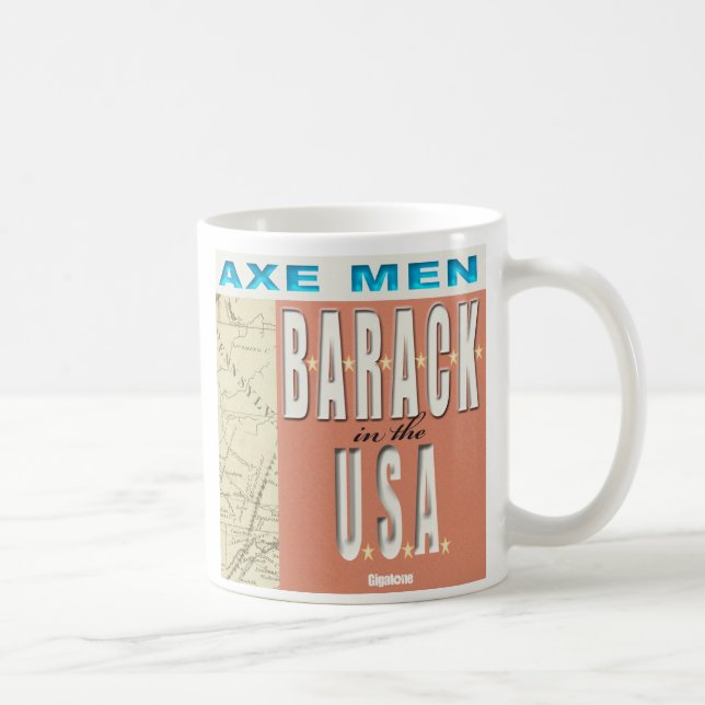 Axe Men B-A-R-A-C-K In The USA Mug (Right)