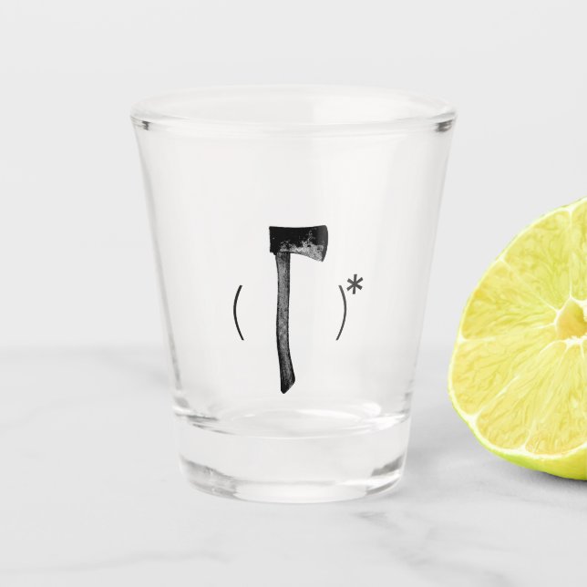 axe  shot glass (Front)