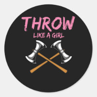 Axe Thrower Girl Woodworking Axe Throwing