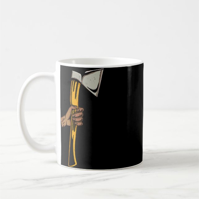 Axe Thrower Target  Hatchet Lumberjack Hand Axe Th Coffee Mug (Left)
