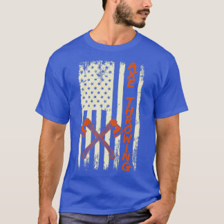 Axe throwing American flag throwing axes Classic T T-Shirt