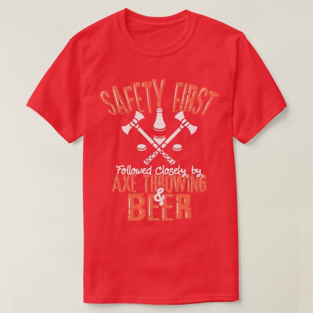 Axe Throwing amp Beer T-Shirt (Design Front)