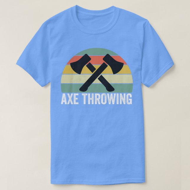 Axe Throwing Axe Throwing Design Axe Throwing Vint T-Shirt (Design Front)
