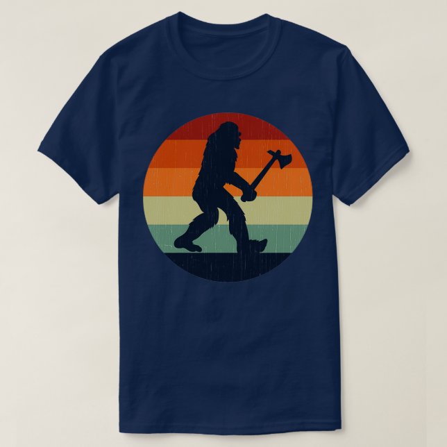 Axe Throwing Big Foot 4 T-Shirt (Design Front)