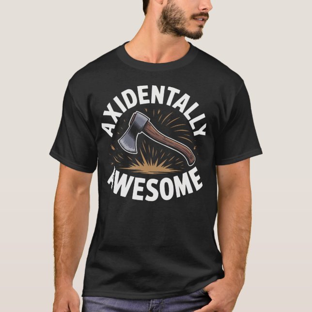 Axe Throwing Bullseye Axe Thrower Hachet Throwing T-Shirt (Front)