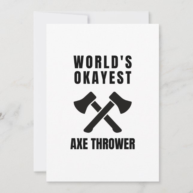 Axe throwing legend (2) holiday card (Front)