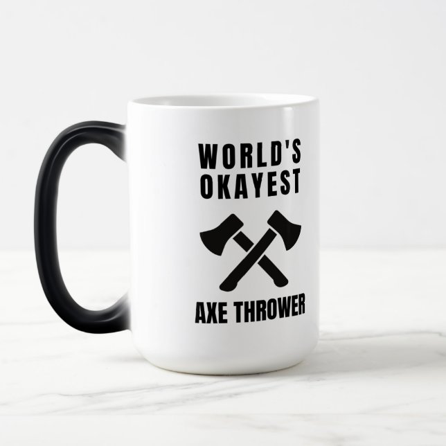 Axe throwing legend (2) magic mug (Left)