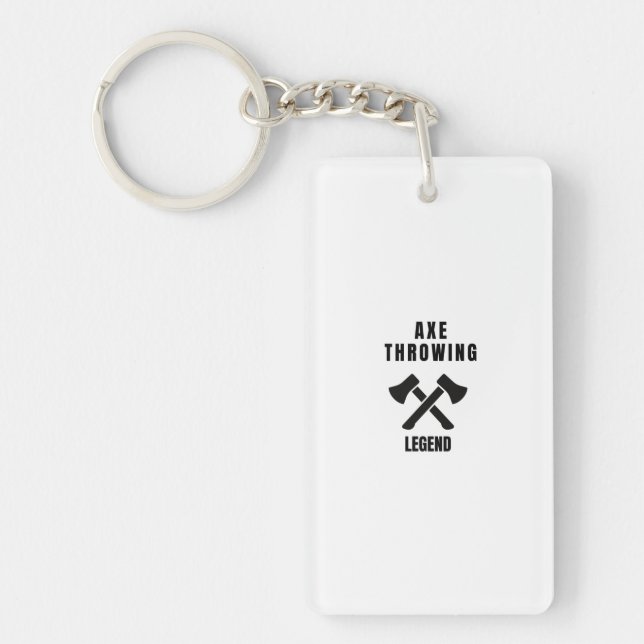 Axe throwing legend key ring (Front)