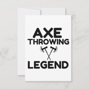 AXE THROWING LEGEND THANK YOU CARD