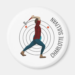Axe Throwing Magnet