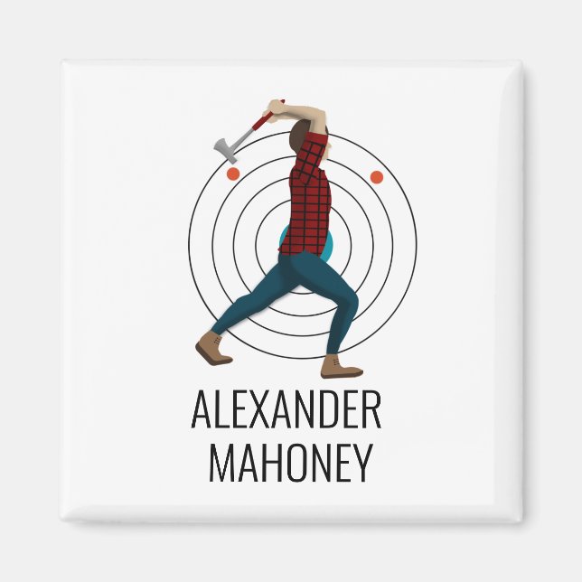Axe Throwing Magnet (Front)