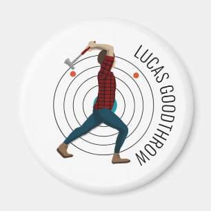 Axe Throwing Magnet