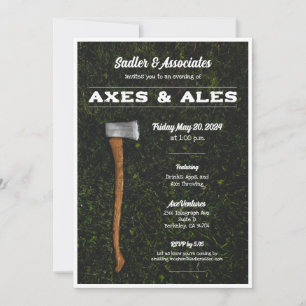 Axe Throwing Party Invitation