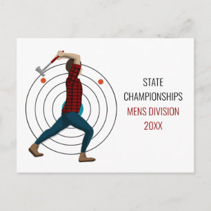 Axe Throwing Postcard