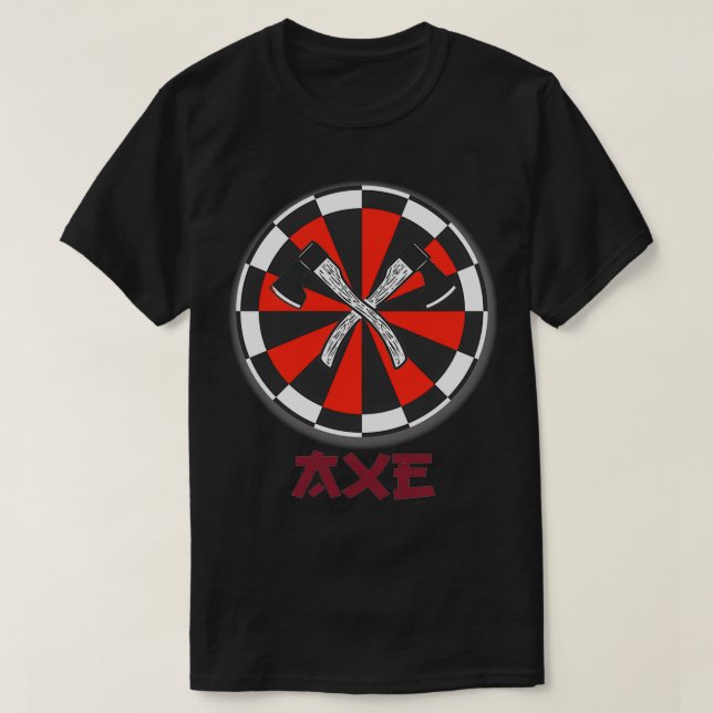 Axe Throwing Target 8 T-Shirt (Design Front)