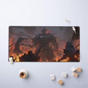 Axe Wielder Gaming Desk Mat Weapon Master Design