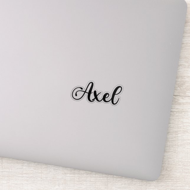 Axel Name - Handwritten Calligraphy (Detail)