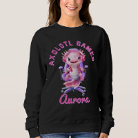 Axelotl Cosy Gamer Girl Pink Cute Axolotl Name