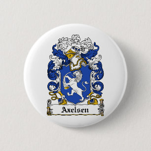Axelsen Family Crest 6 Cm Round Badge