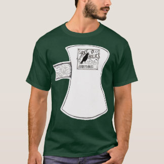 AxeOHolics Anonymous Axe Head Black Raven Classic T-Shirt