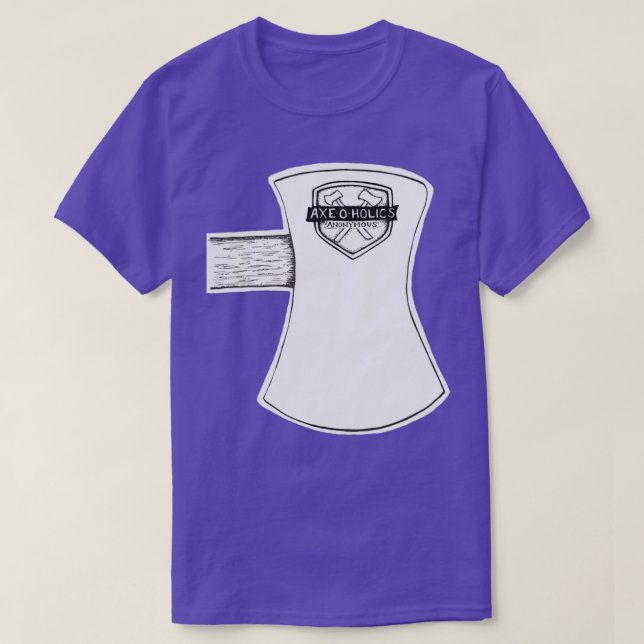 AxeOHolics Anonymous Shield Stamp Ax Head 2 T-Shirt (Design Front)