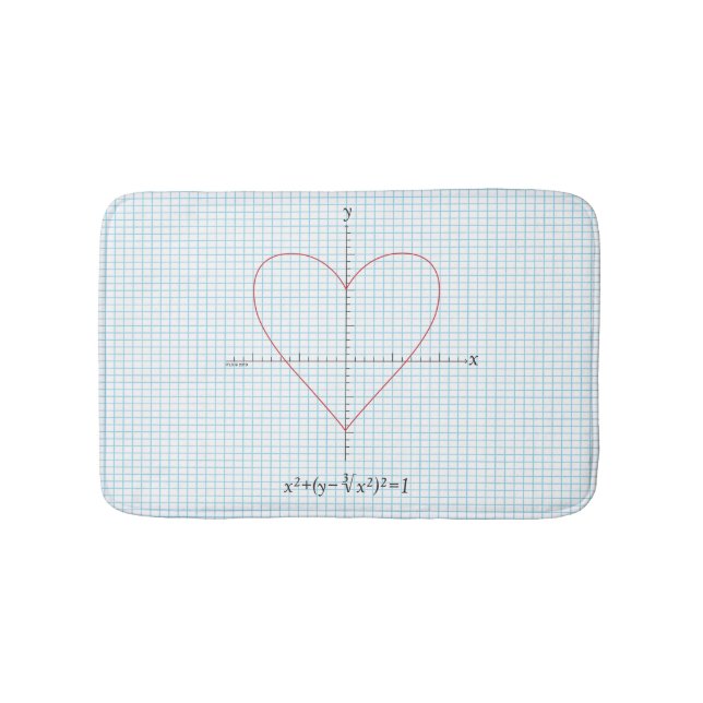 Axes Heart Bath Mat (Front)