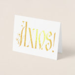 Axios Greek Orthodox ordination card<br><div class="desc">Inspired by Cyrillic calligraphy,  this ordination card features the classic Greek Orthodox saying - "AXIOS!" - for the ordination of a priest or deacon. The gold colour with the font evokes traditional Orthodox Christian iconography. The inside has editable text for a custom message.</div>