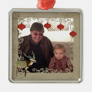 Axis Deer Christmas Photo Ornament