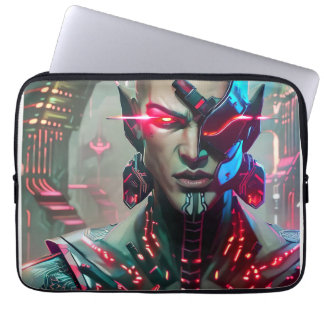Axis: The Cyberpunk Cybernetic Man   Laptop Sleeve