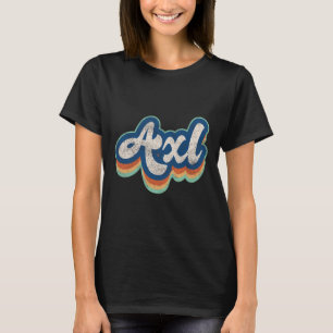 Axl First Name Boy Vintage Style 70s 80s Personali T-Shirt