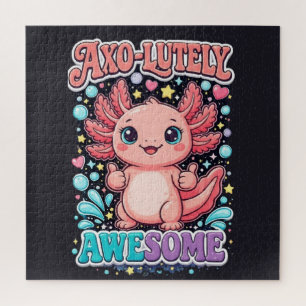 Axo-Lutely Awesome Cute Axolotl Jigsaw Puzzle
