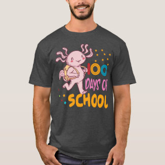 axolotl 100 days of school Classic TShirt