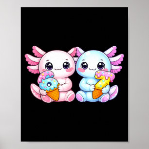 Axolotl 6 7 meme six seven girls kids boys tees poster