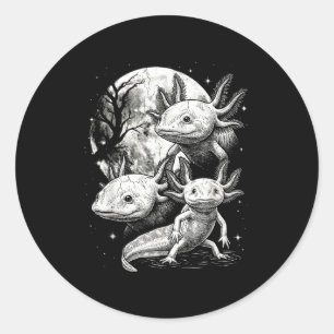Axolotl 90s style vintage aesthetic y2k axolotl classic round sticker