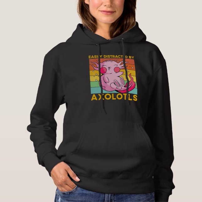 Axolotl Amphibian  Sayings 4 Hoodie (Front)