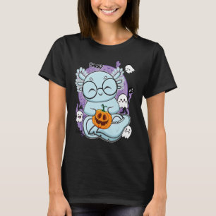 Axolotl And Ghosts For Cute Horror Fans T-Shirt