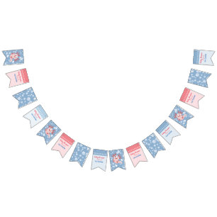 Axolotl and the Bubbles - Blue Water Baby Shower Bunting