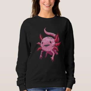 Axolotl Animal Motif Sweatshirt