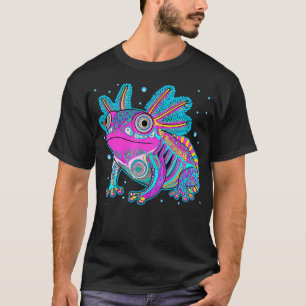 Axolotl Art Aztec Mexican Salamander Mexico Cinco T-Shirt