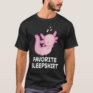 Axolotl Axolotls Nap Sleeping Sleep Pajama Pyjamas T-Shirt