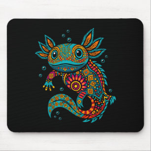 Axolotl Aztec Mexican Art Cinco De Mayo Women Men Mouse Pad